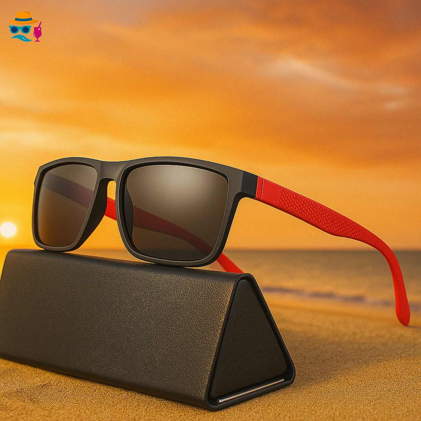 Lunettes de Soleil Luxe Homme – Style Carré & Protection UV400