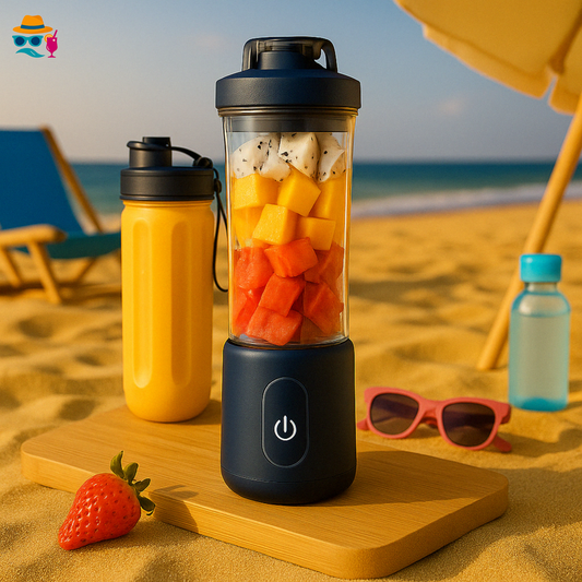 Blender Portable Double Tasse – Compact, USB & Parfait pour le Voyage